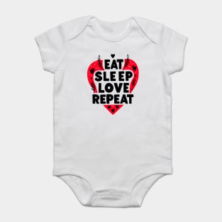 Eat Sleep Love Repeat Baby Bodysuit